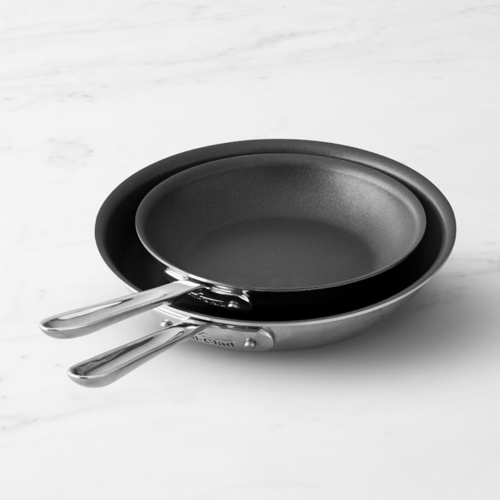 ALL-CLAD  D5 Stainless Nonstick 8" & 10" Bonded Cookware, Fry Pans New in Box